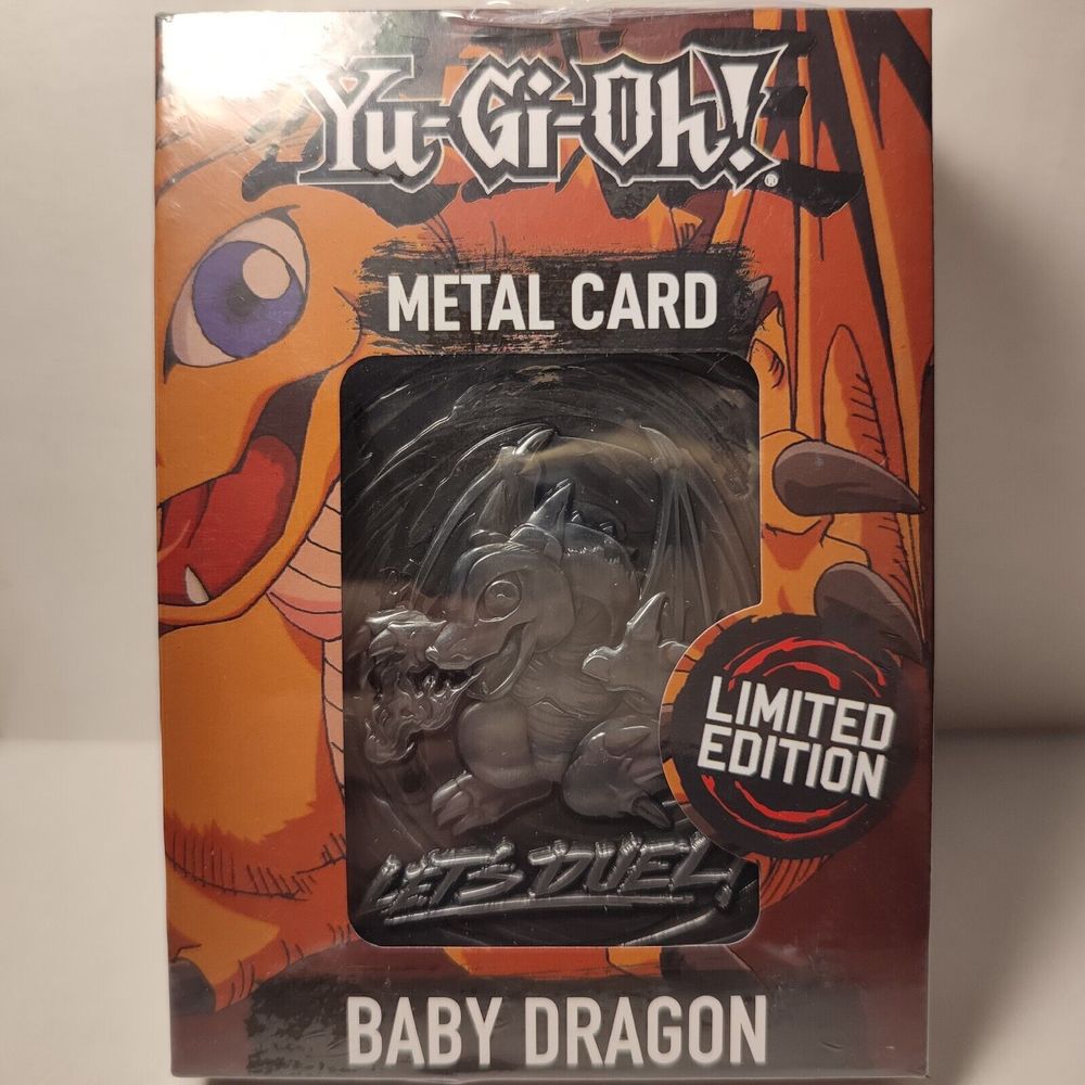Yugioh Baby Dragon Metal Card Ingot Limited Edition Official Konami Collectible